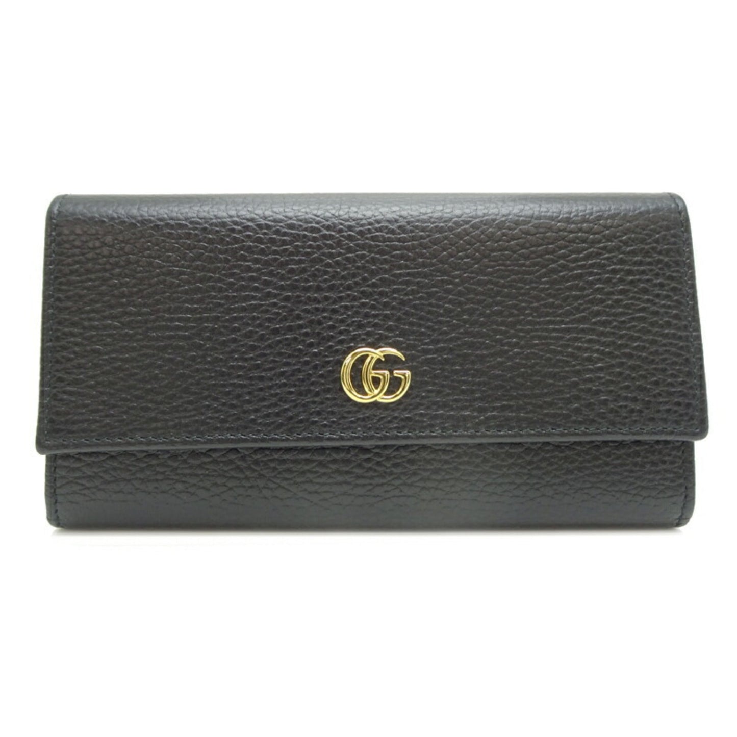 Gucci Black Leather Long Wallet (Bi-Fold)