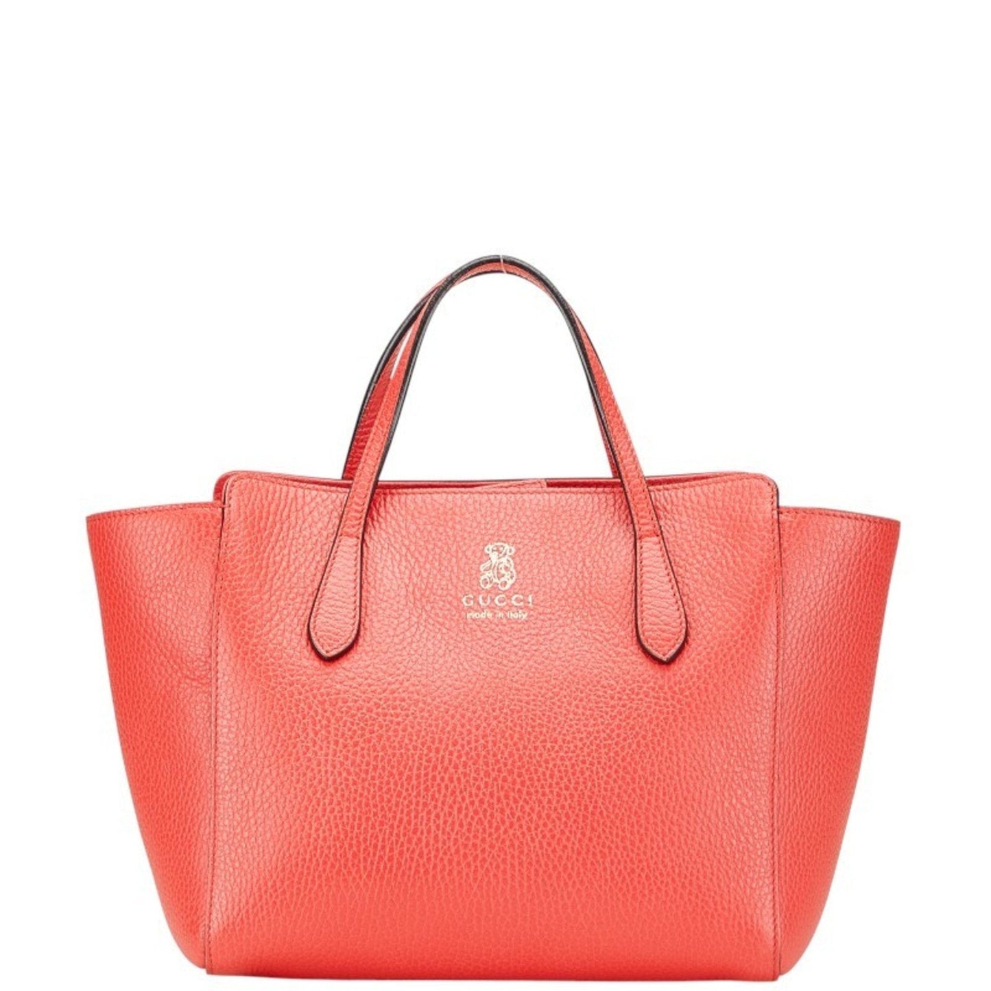 Gucci Pink Red Color Leather Handbag Tote Bag