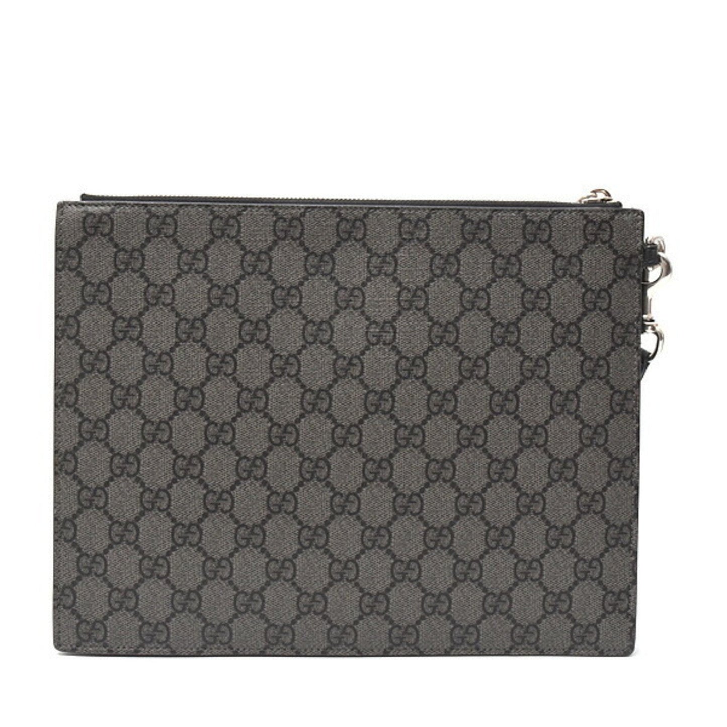 Gucci Gray Gg Supreme Clutch Bag
