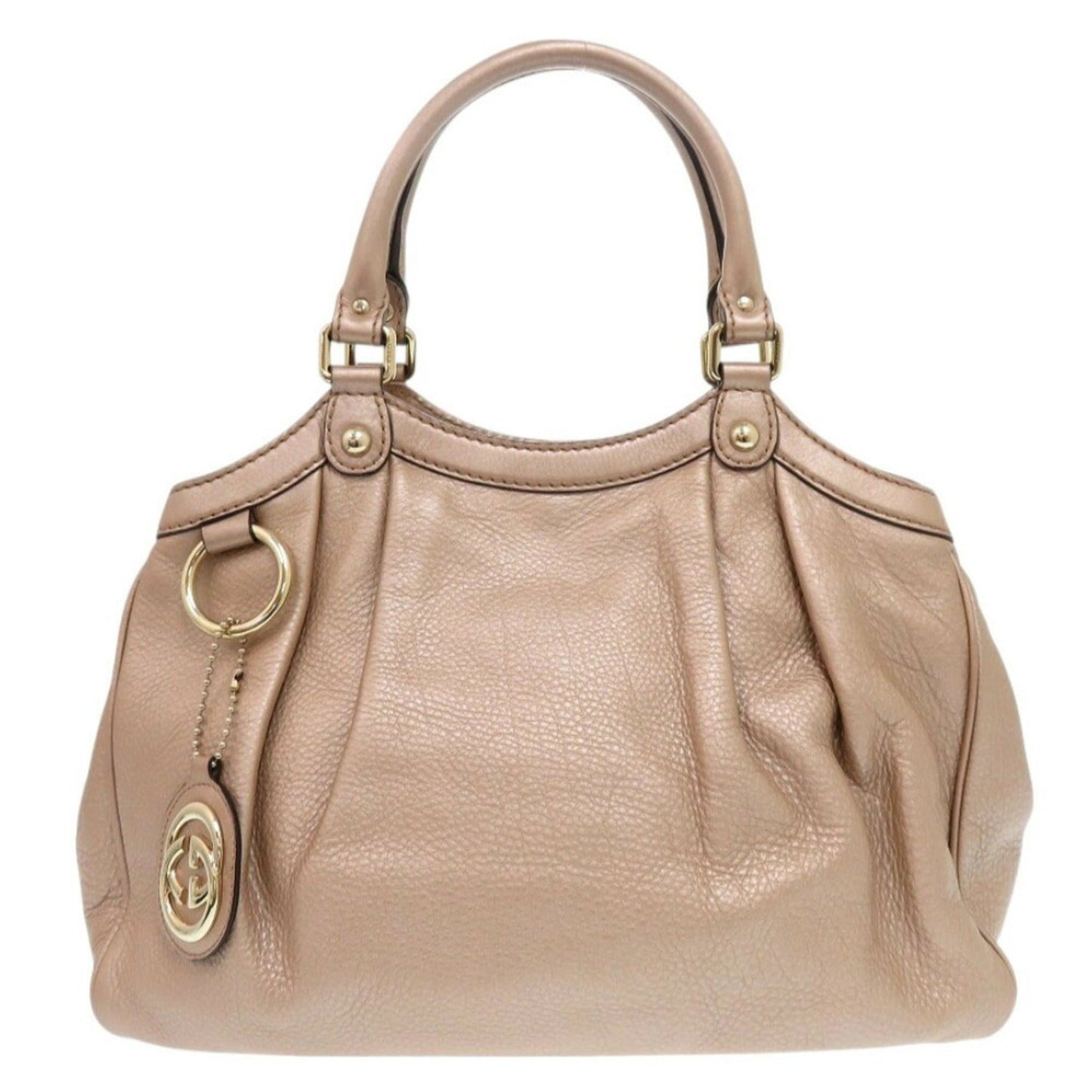 Gucci Beige Leather Handbag Tote Bag