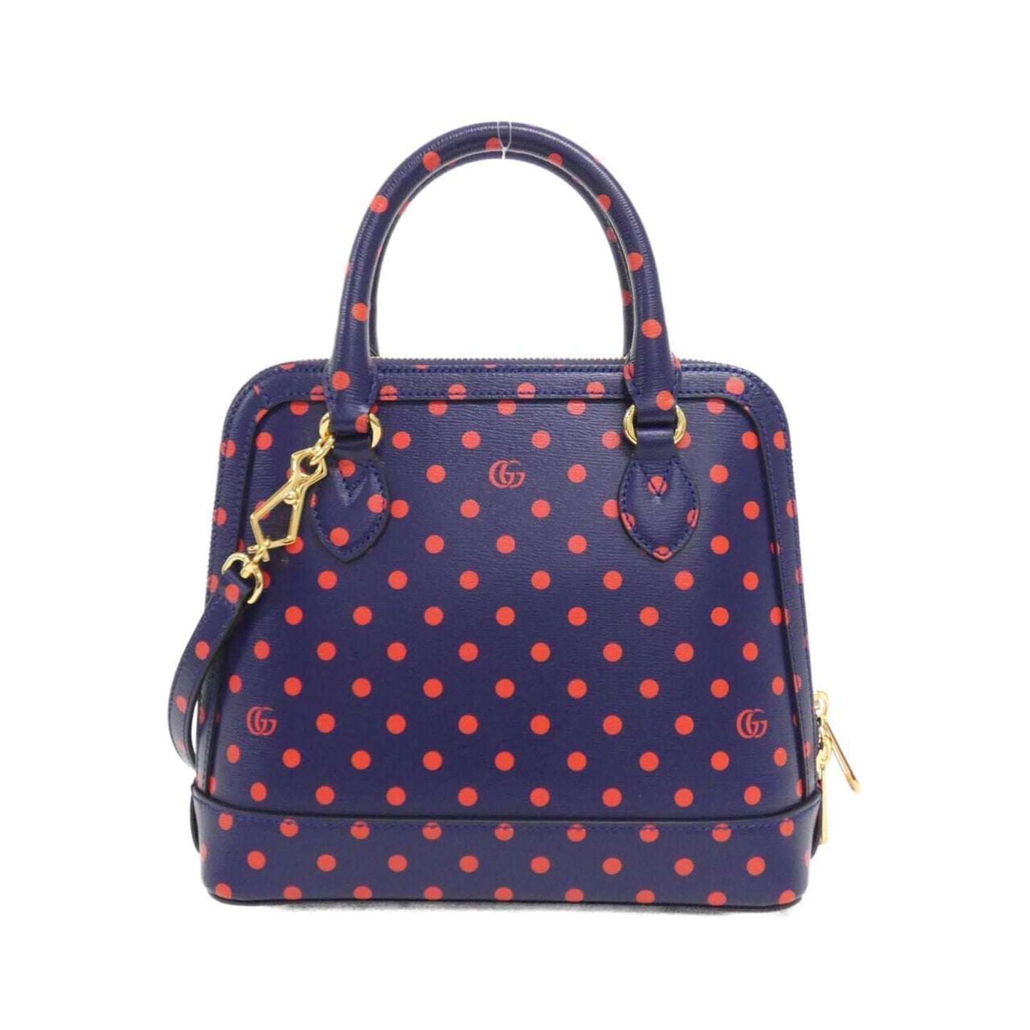 Gucci Horsebit Blue Leather Handbag