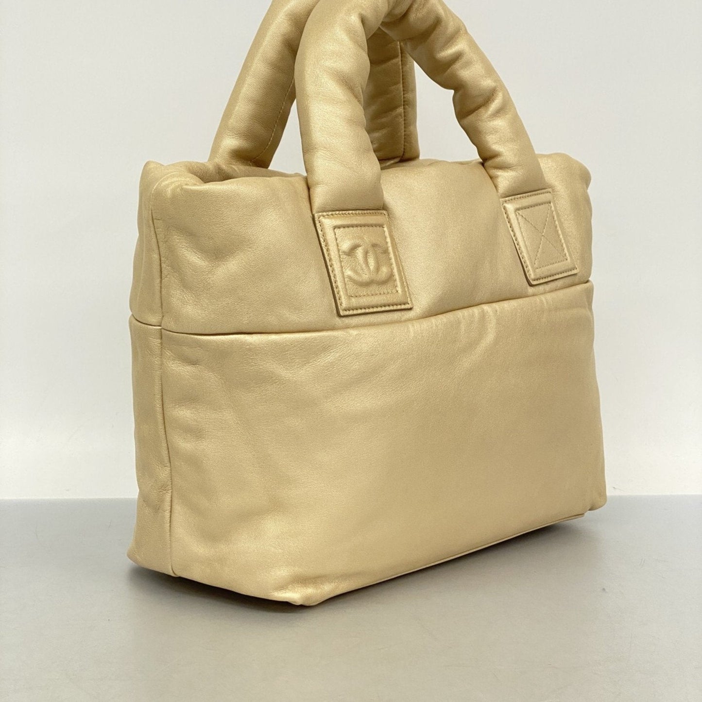 Chanel Beige Leather Tote Bag