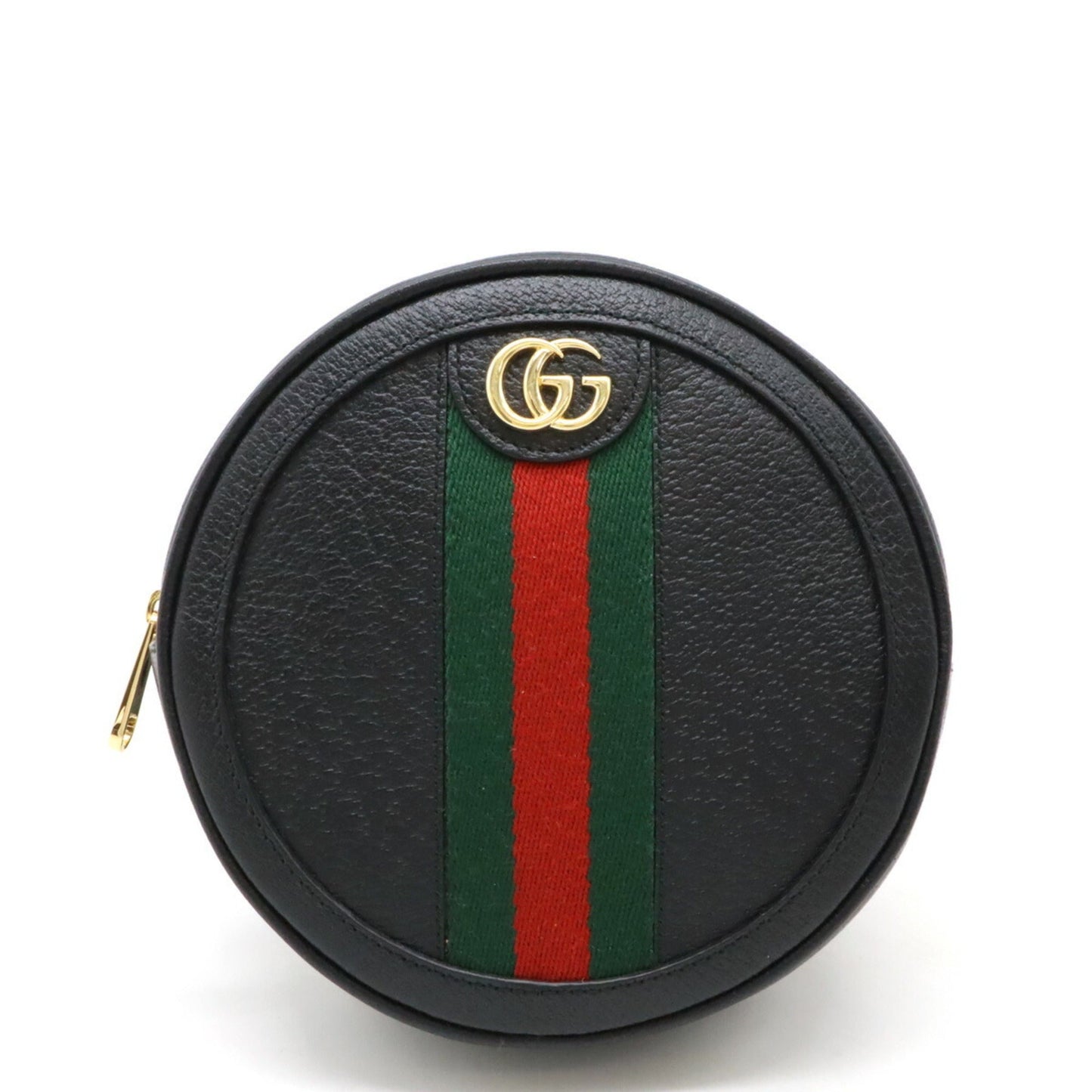 Gucci Sherry Line Black Green Red Color Leather Backpack