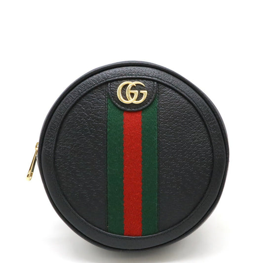 Gucci Sherry Line Black Green Red Color Leather Backpack