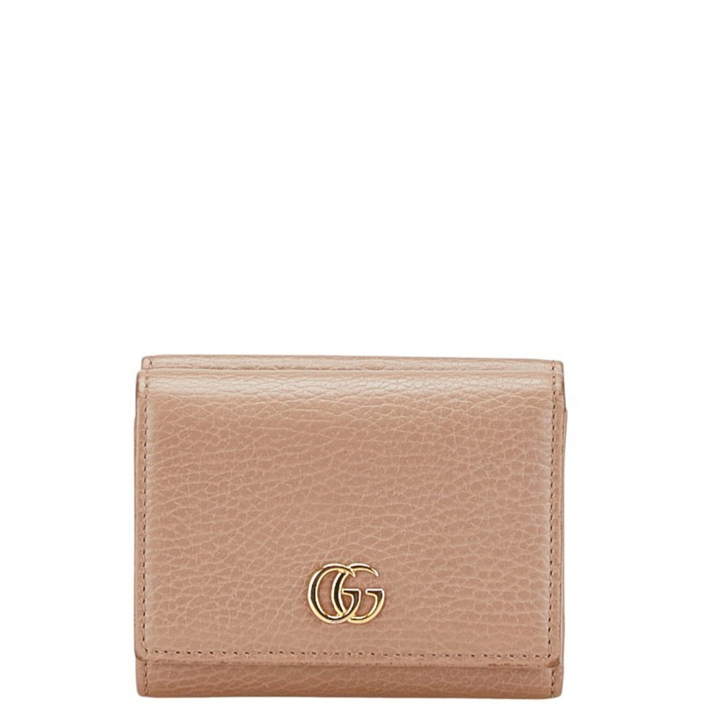 Gucci Beige Leather Wallet (Tri-Fold)