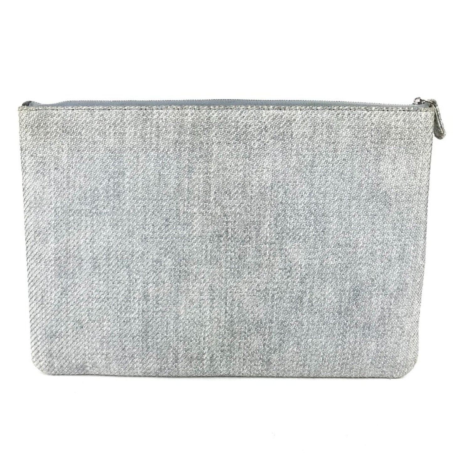 Chanel Blue Canvas Clutch Bag Pouch