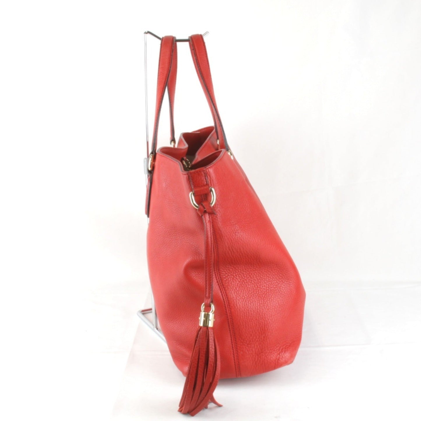 Gucci Red Color Leather Tote Bag