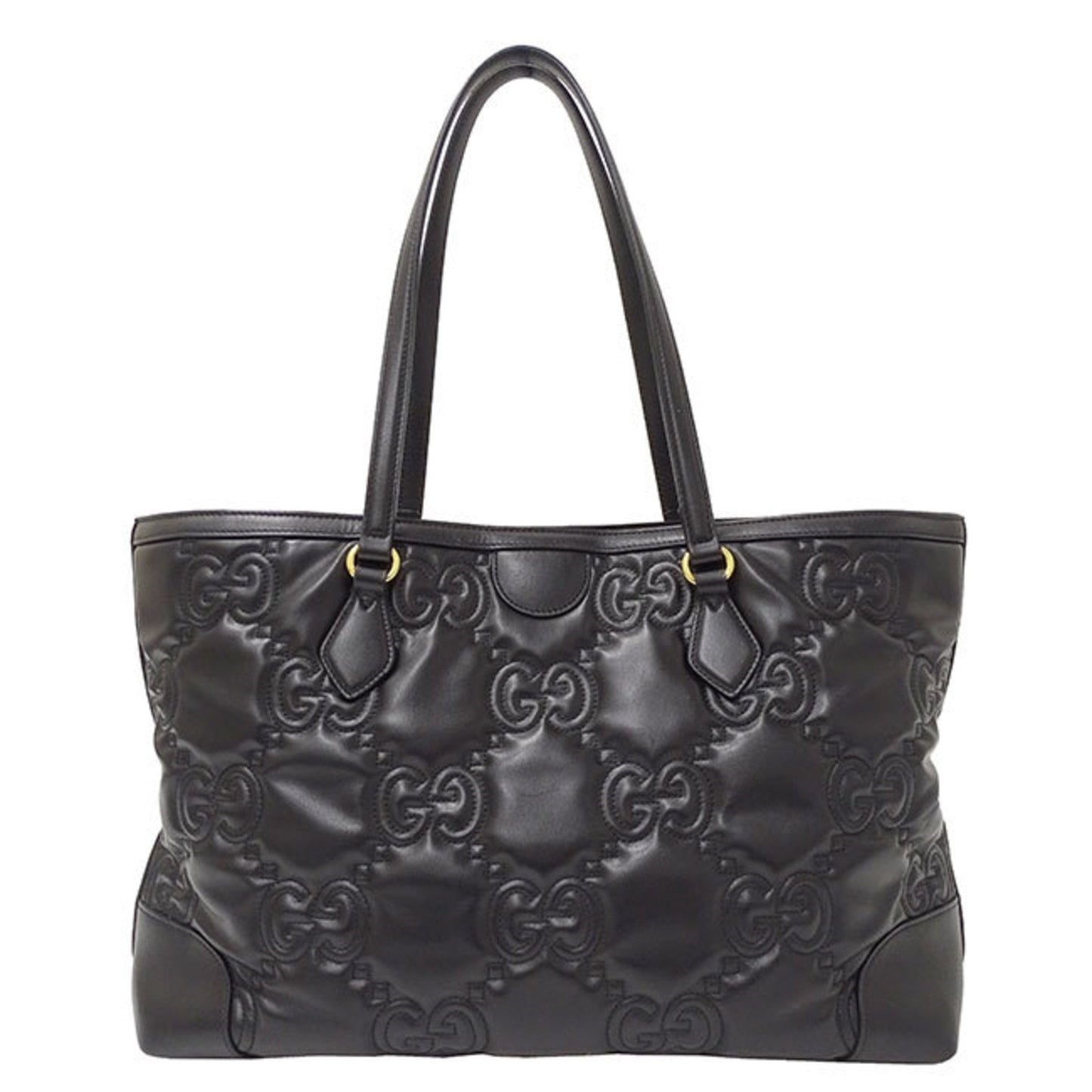 Gucci Black Leather Tote Bag