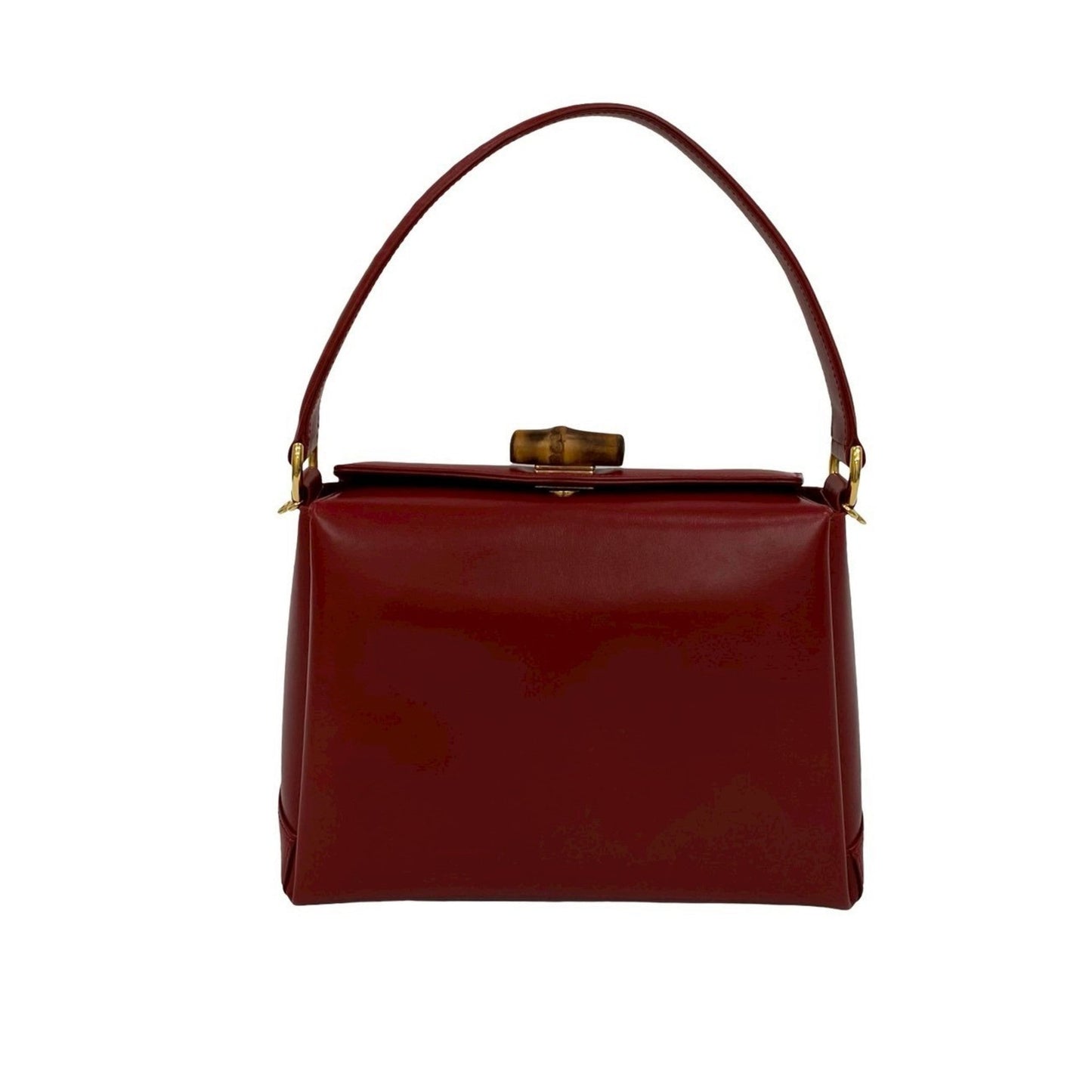 Gucci Red Color Leather Handbag Shoulder Bag
