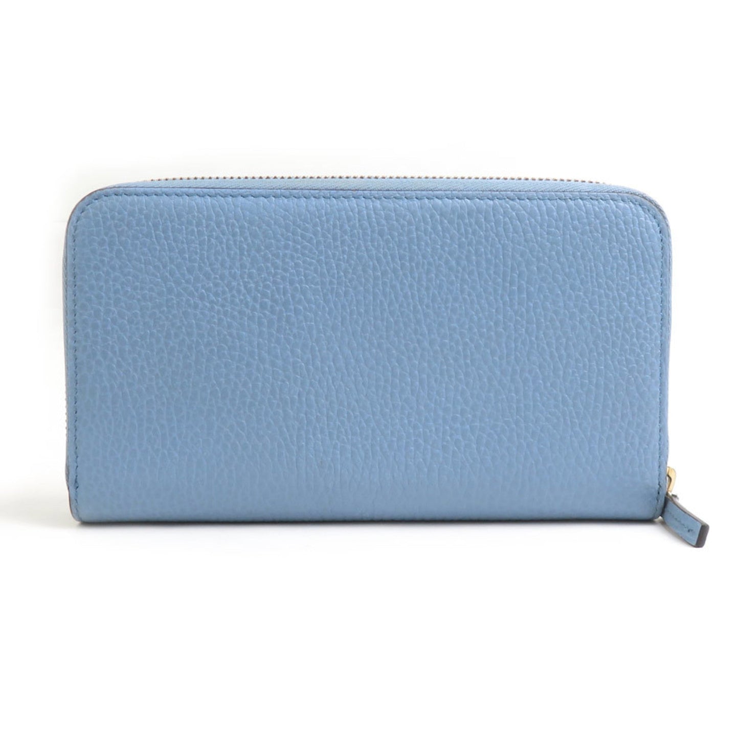Gucci Light Blue Leather Long Wallet (Bi-Fold)