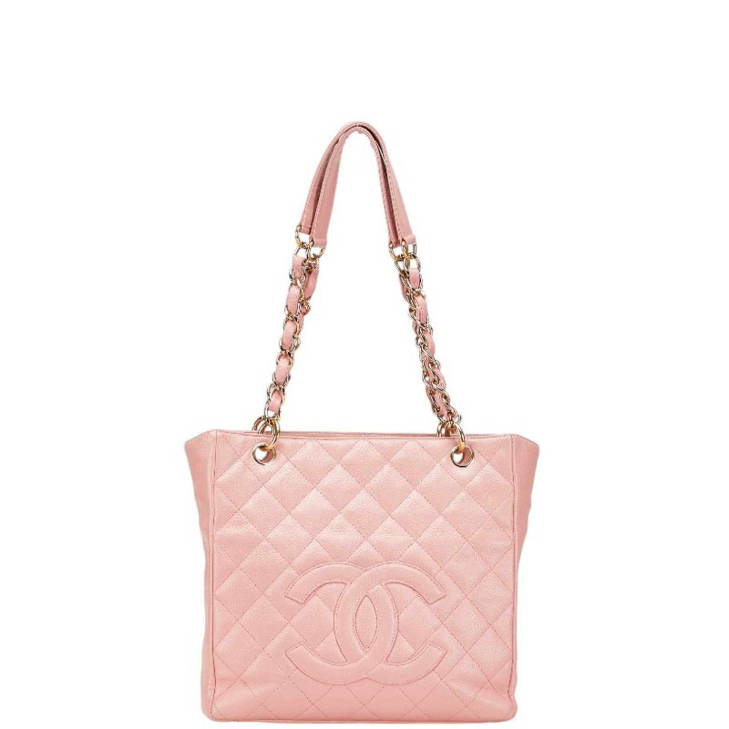 Chanel Matelasse Pink Grained Calfskin Tote Bag