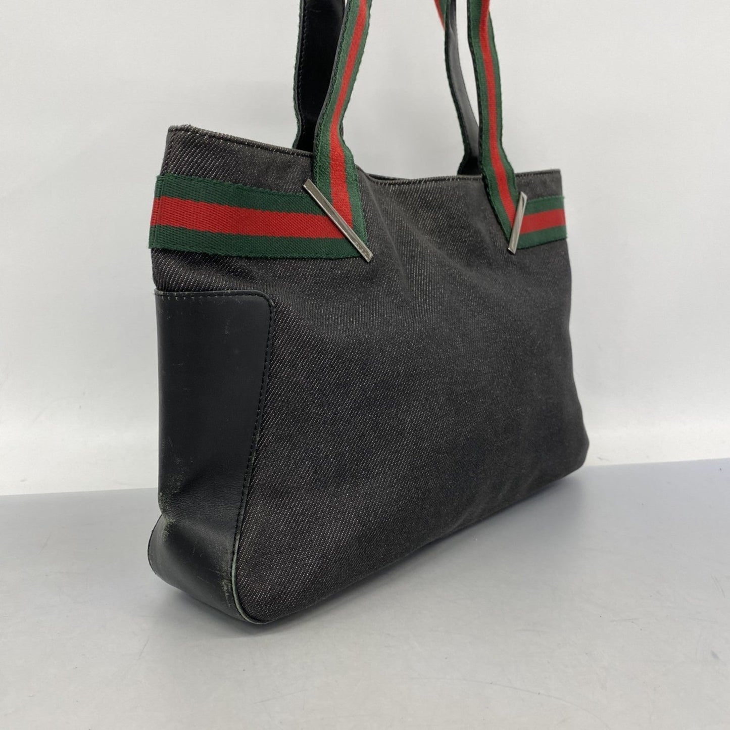 Gucci Black Denim Tote Bag
