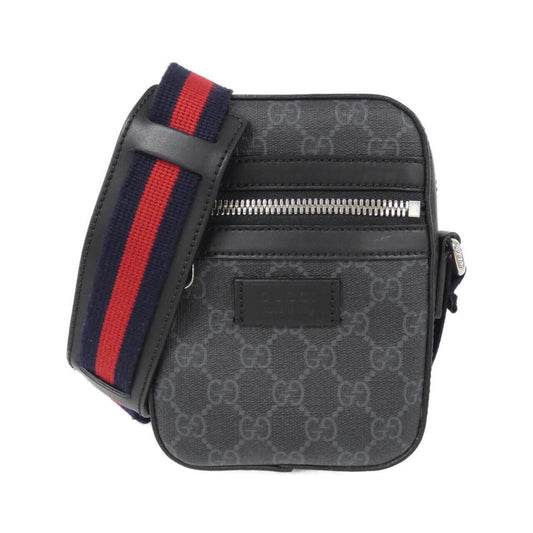 Gucci Black Gray Gg Supreme Shoulder Bag