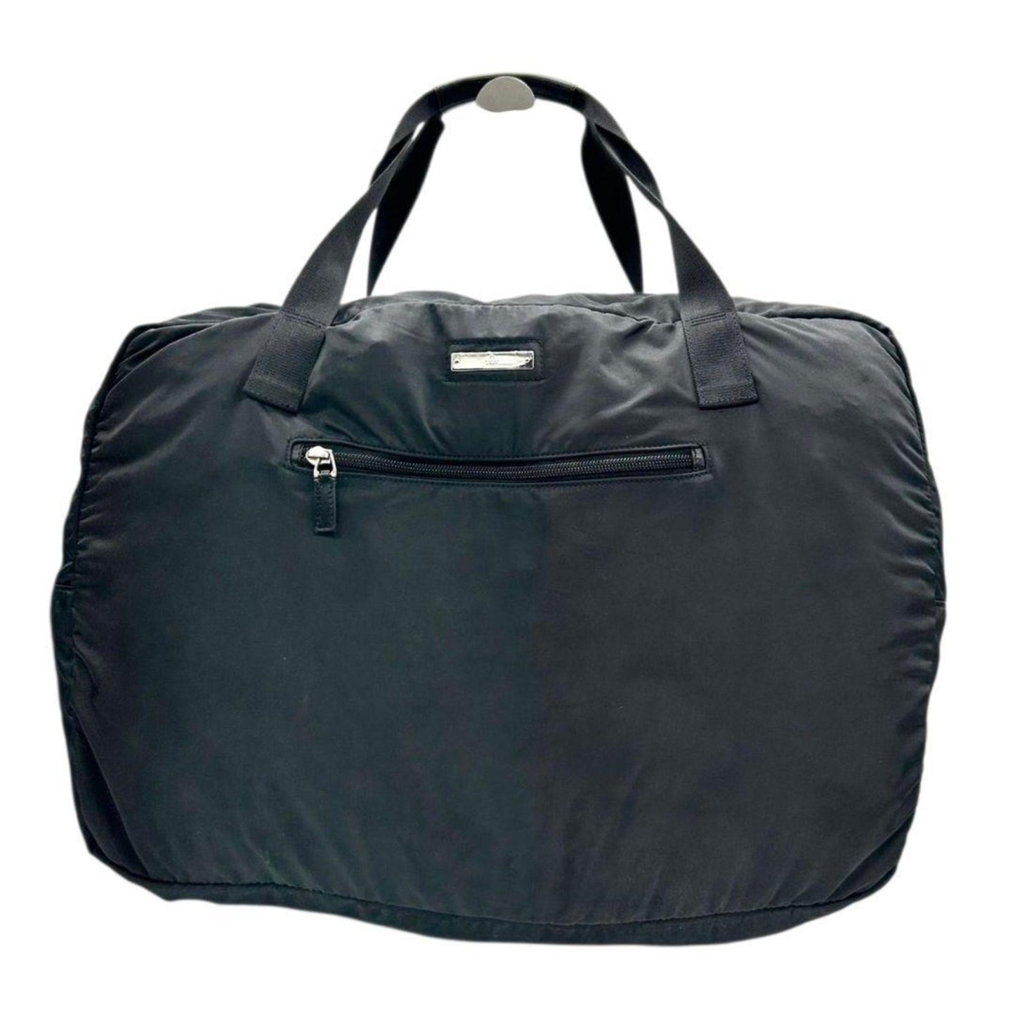 Gucci Black Nylon Boston Bag Handbag Tote Bag