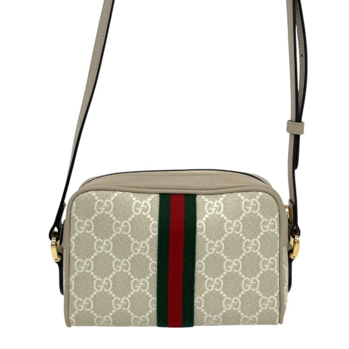 Gucci Beige Gg Supreme Pochette Shoulder Bag