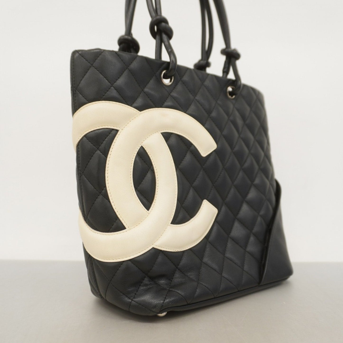 Chanel Black Leather Tote Bag