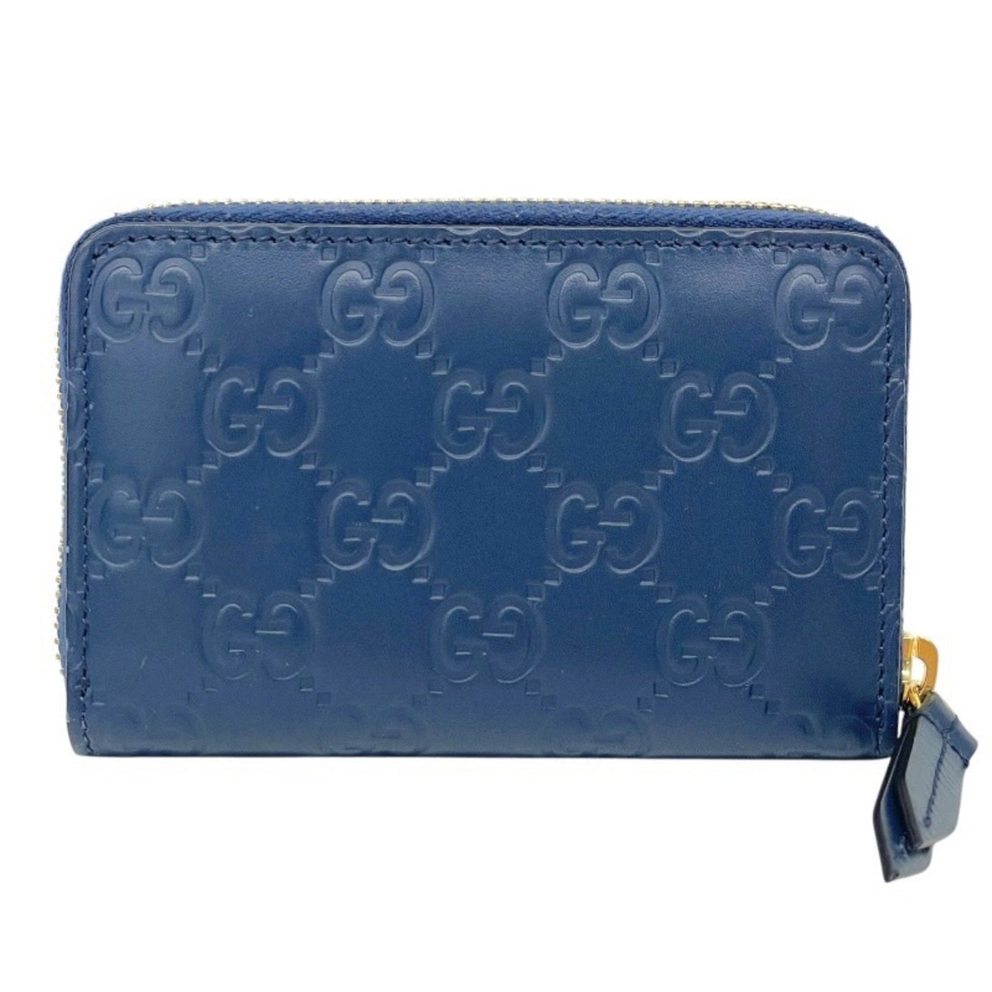 Gucci Blue Leather Coin Purse/Coin Case