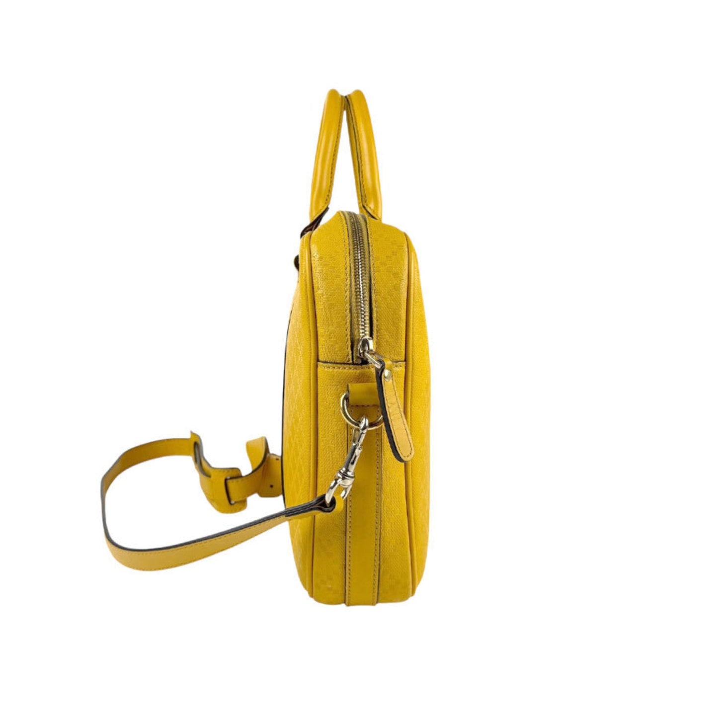 Gucci Yellow Leather Handbag Shoulder Bag