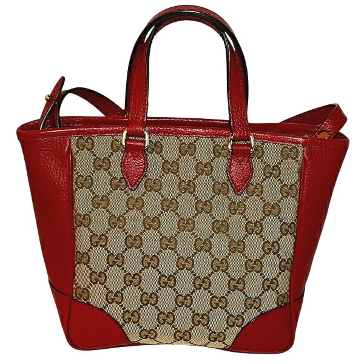 Gucci Beige Red Color Gg Canvas Handbag Shoulder Bag