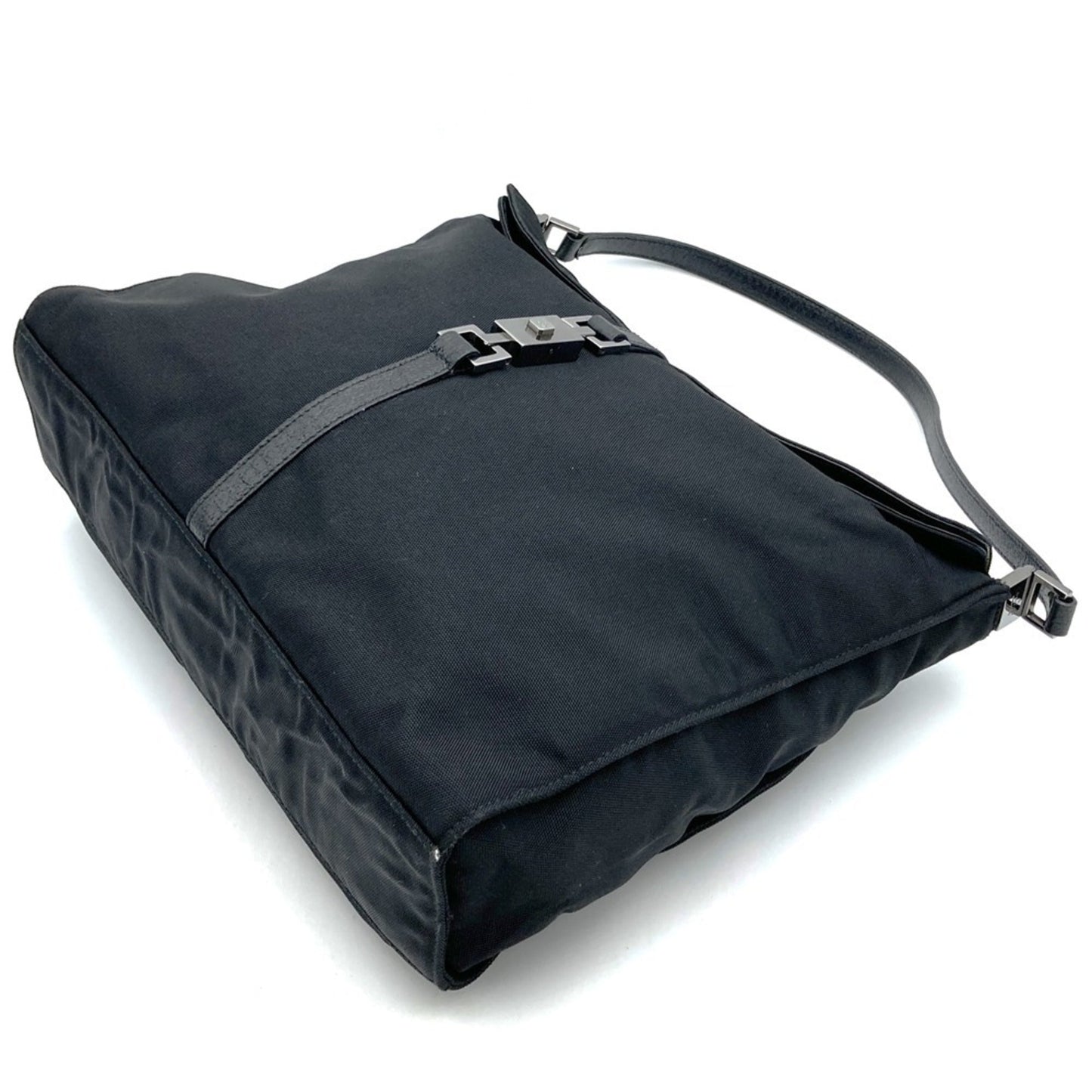 Gucci Black Nylon Canvas Shoulder Bag