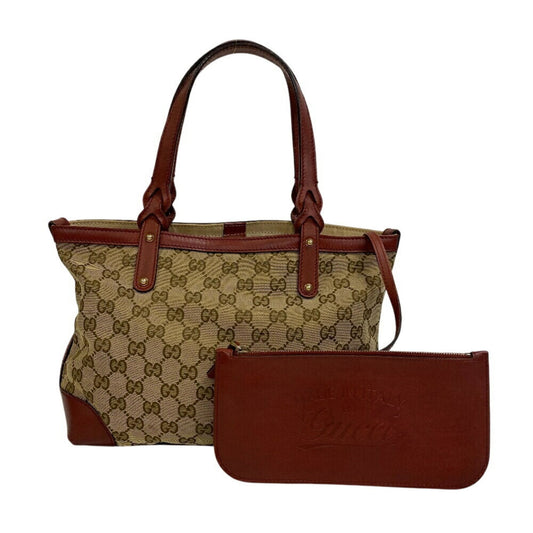 Gucci Gg Canvas Beige Gg Canvas Tote Bag