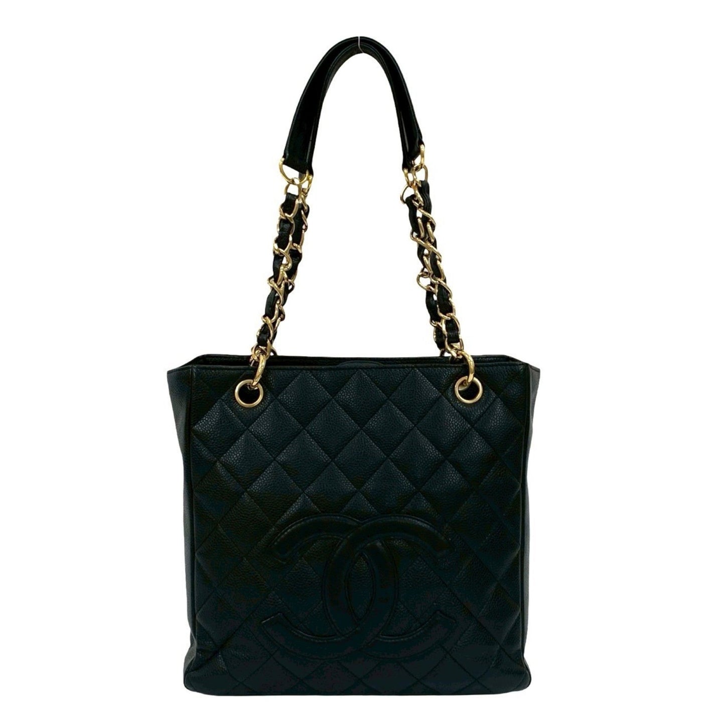 Chanel Black Grained Calfskin Tote Bag