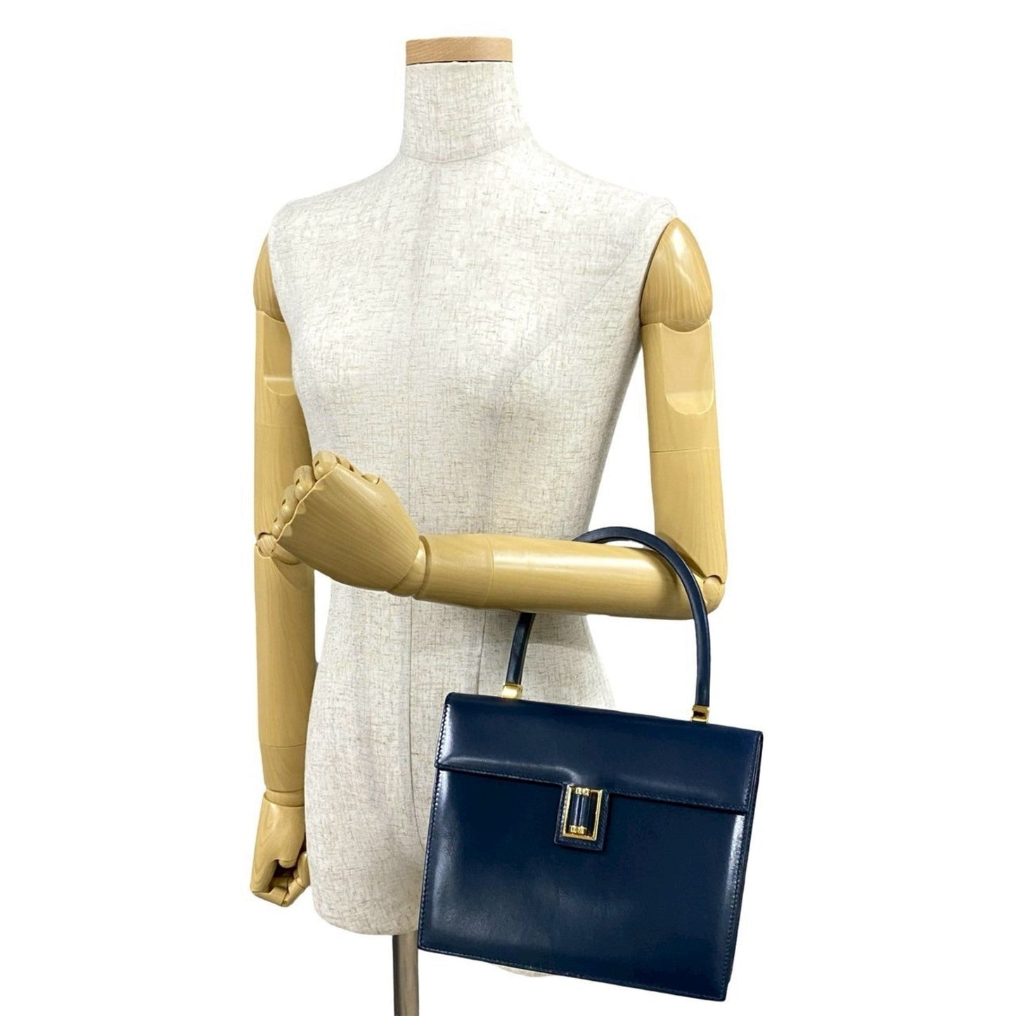 Gucci Navy Leather Handbag