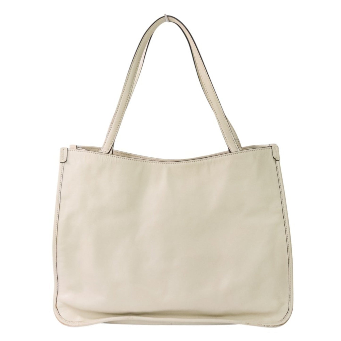 Gucci Off-White Leather Tote Bag