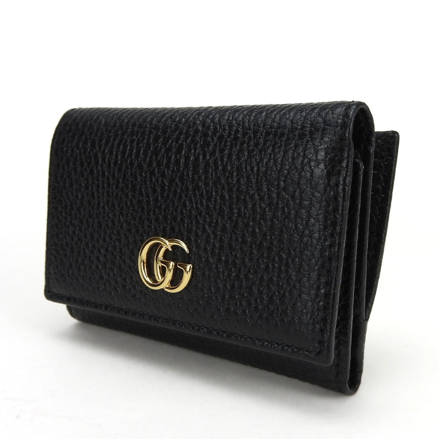 Gucci Black Leather Wallet (Tri-Fold)