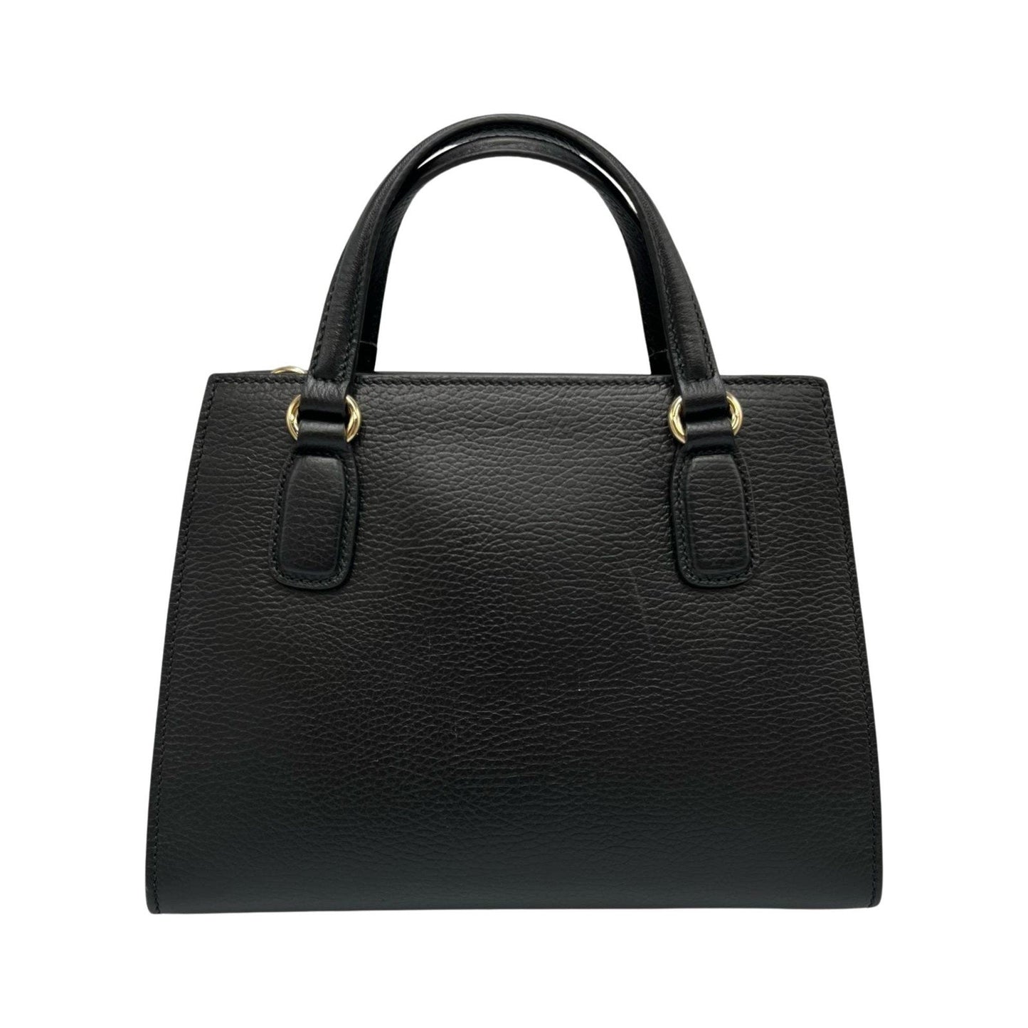 Gucci Black Leather Handbag Shoulder Bag