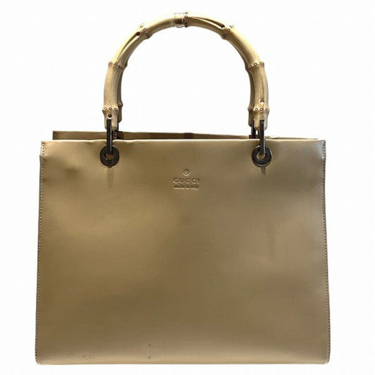 Gucci Beige Leather Handbag Tote Bag