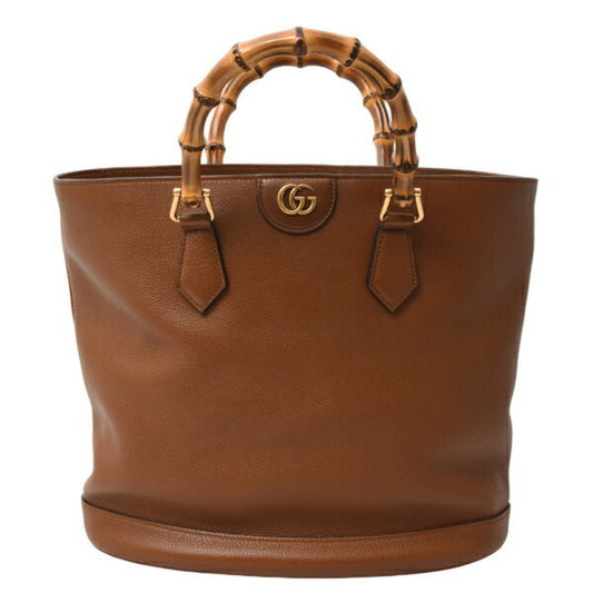 Gucci Beige Leather Tote Bag