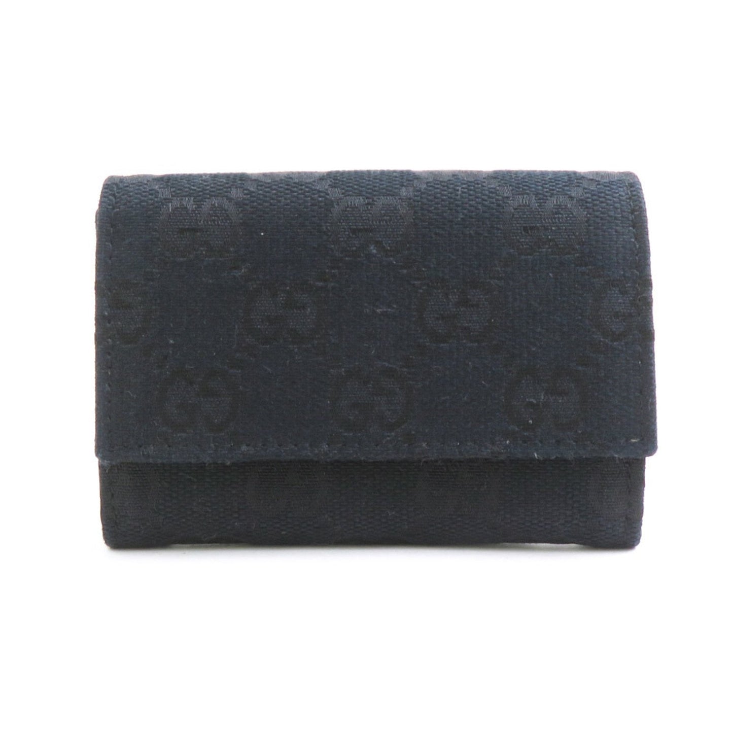 Gucci Black Gg Canvas Coin Purse/Coin Case