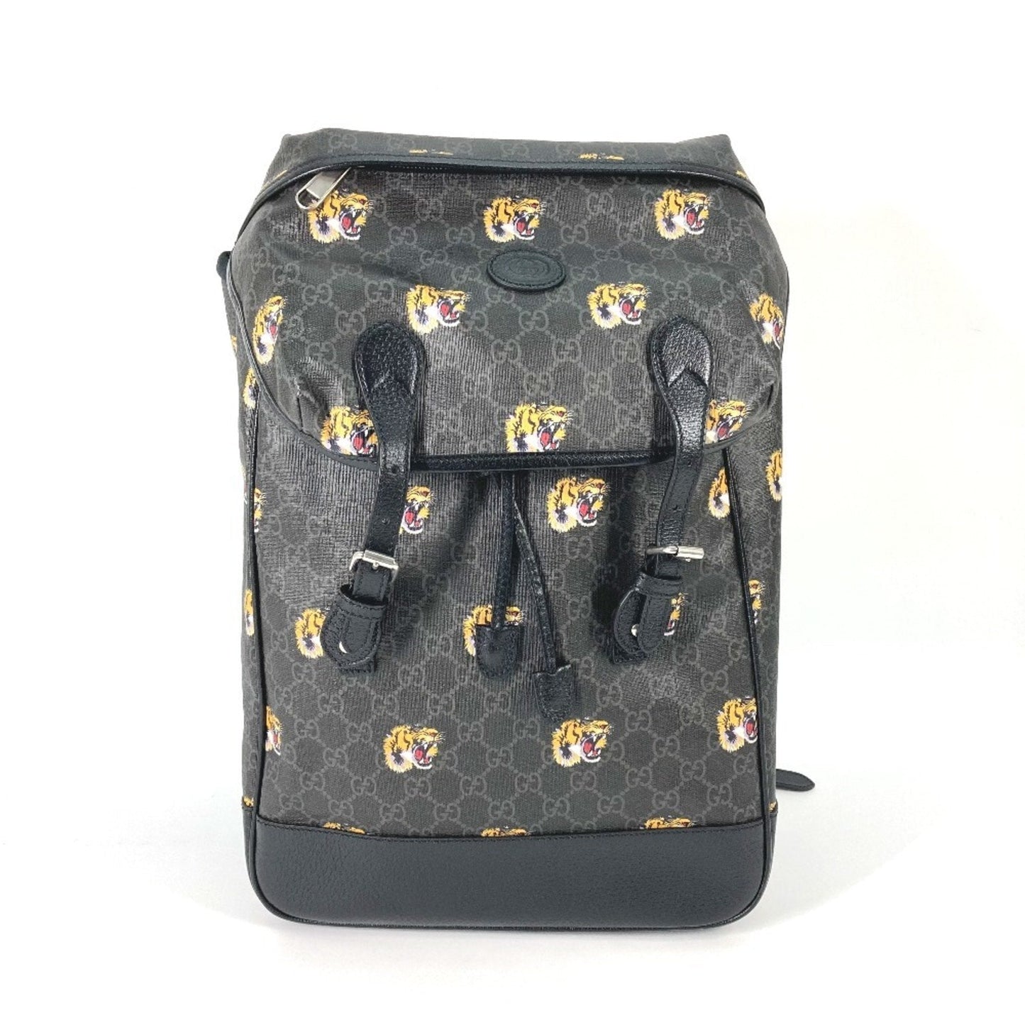 Gucci Black Gg Supreme Backpack