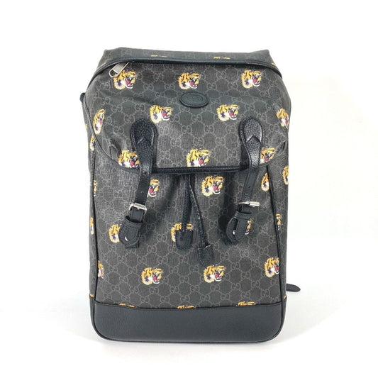 Gucci Black Gg Supreme Backpack