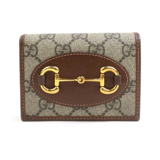 Gucci Brown Gg Supreme Wallet (Bi-Fold)