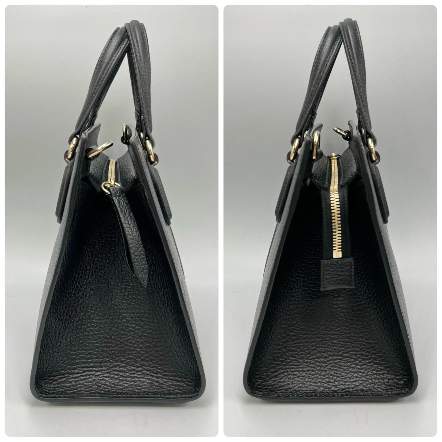 Gucci Black Leather Handbag Shoulder Bag