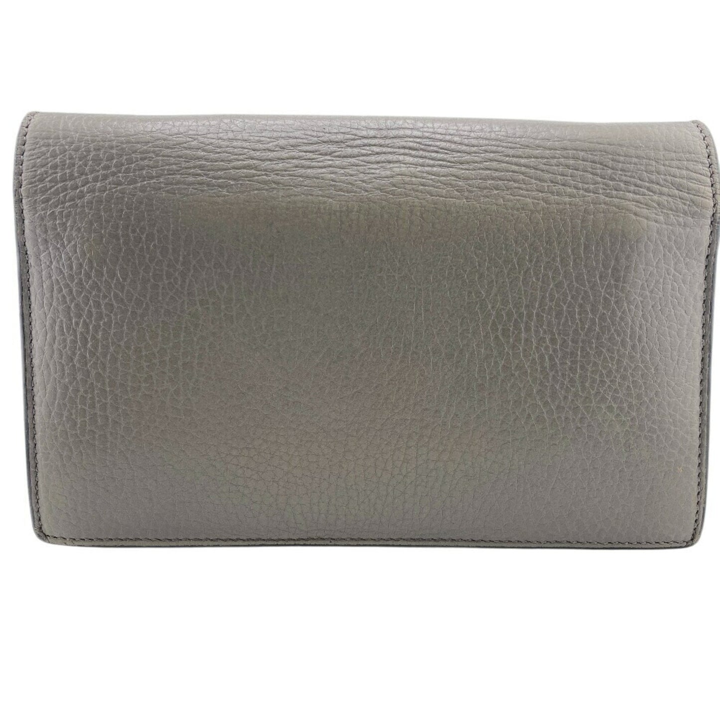 Gucci Gray Leather Shoulder Bag