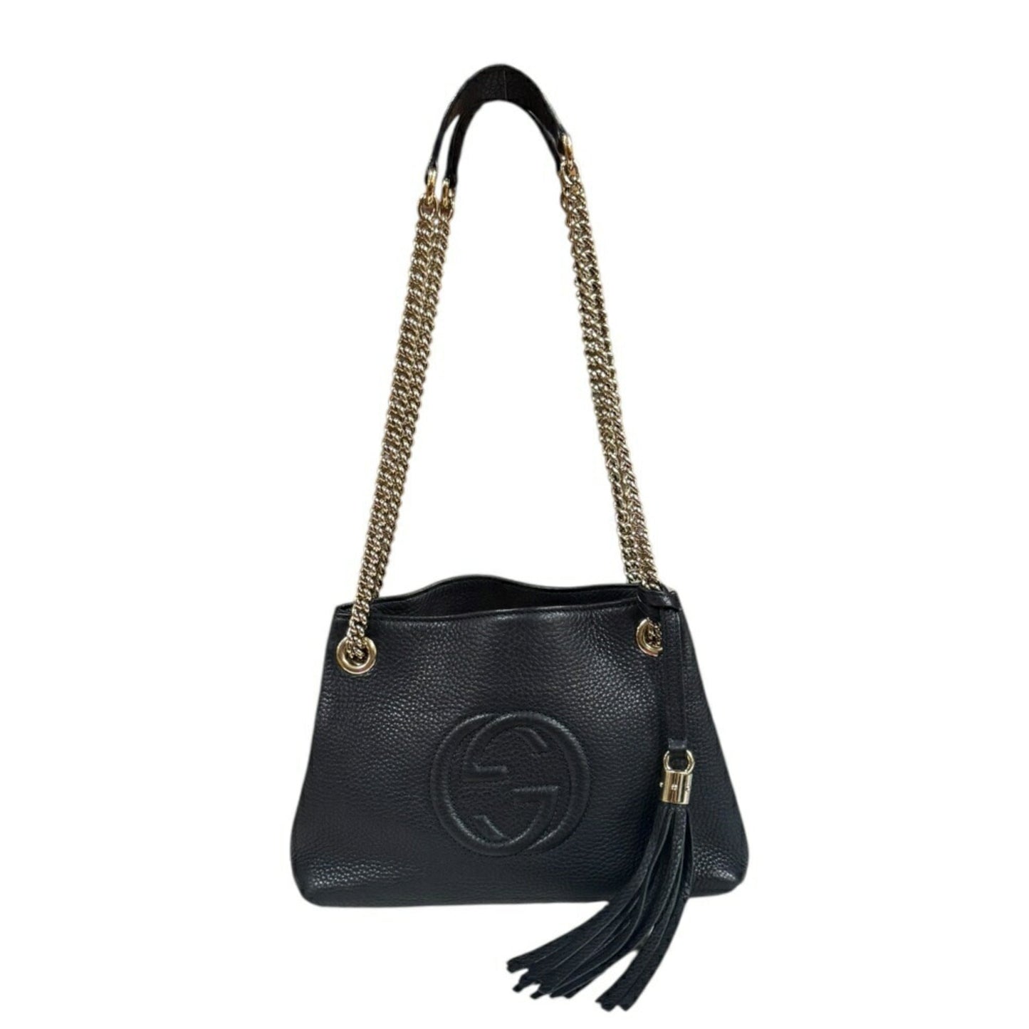 Gucci Black Leather Shoulder Bag