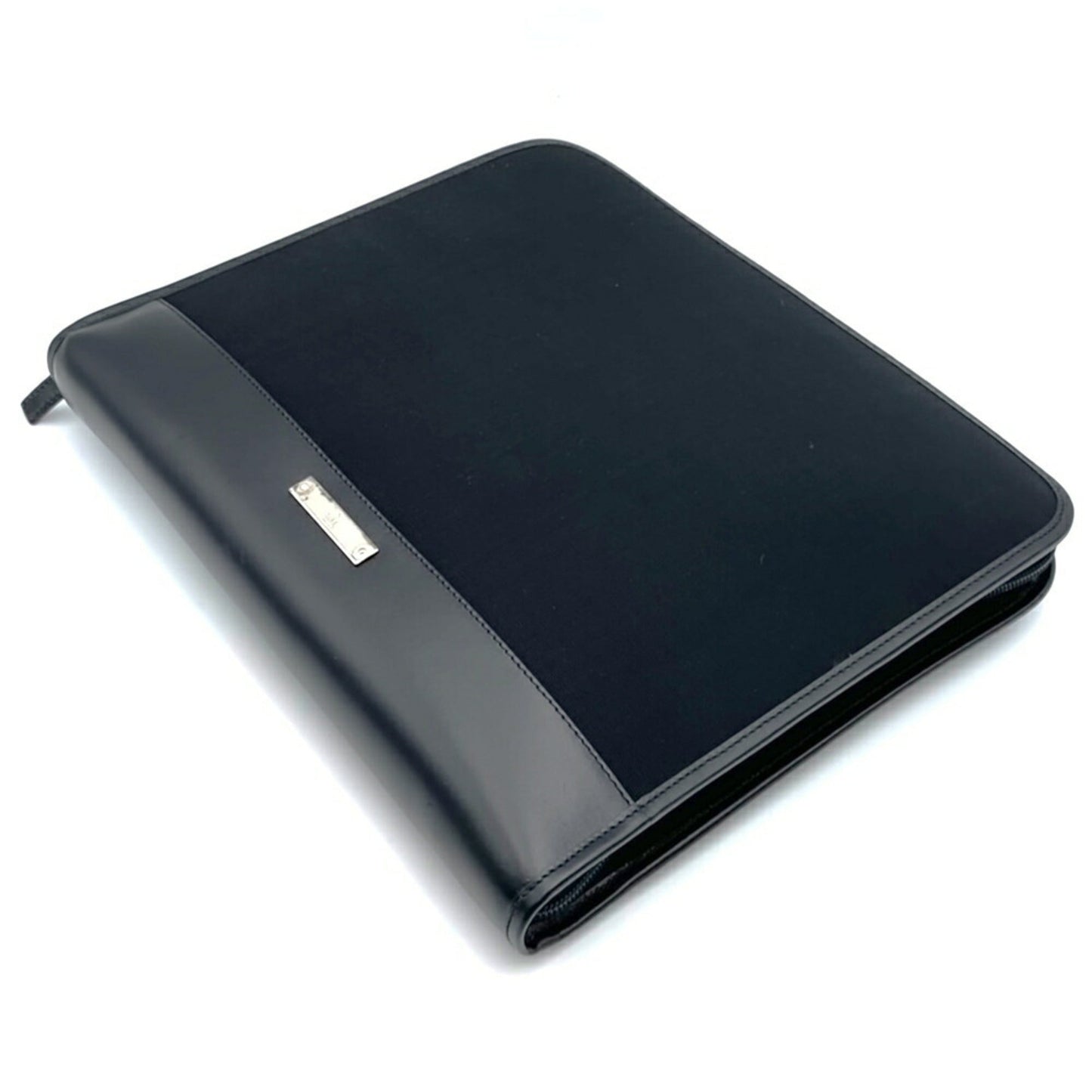 Gucci Black Nylon Leather Clutch Bag