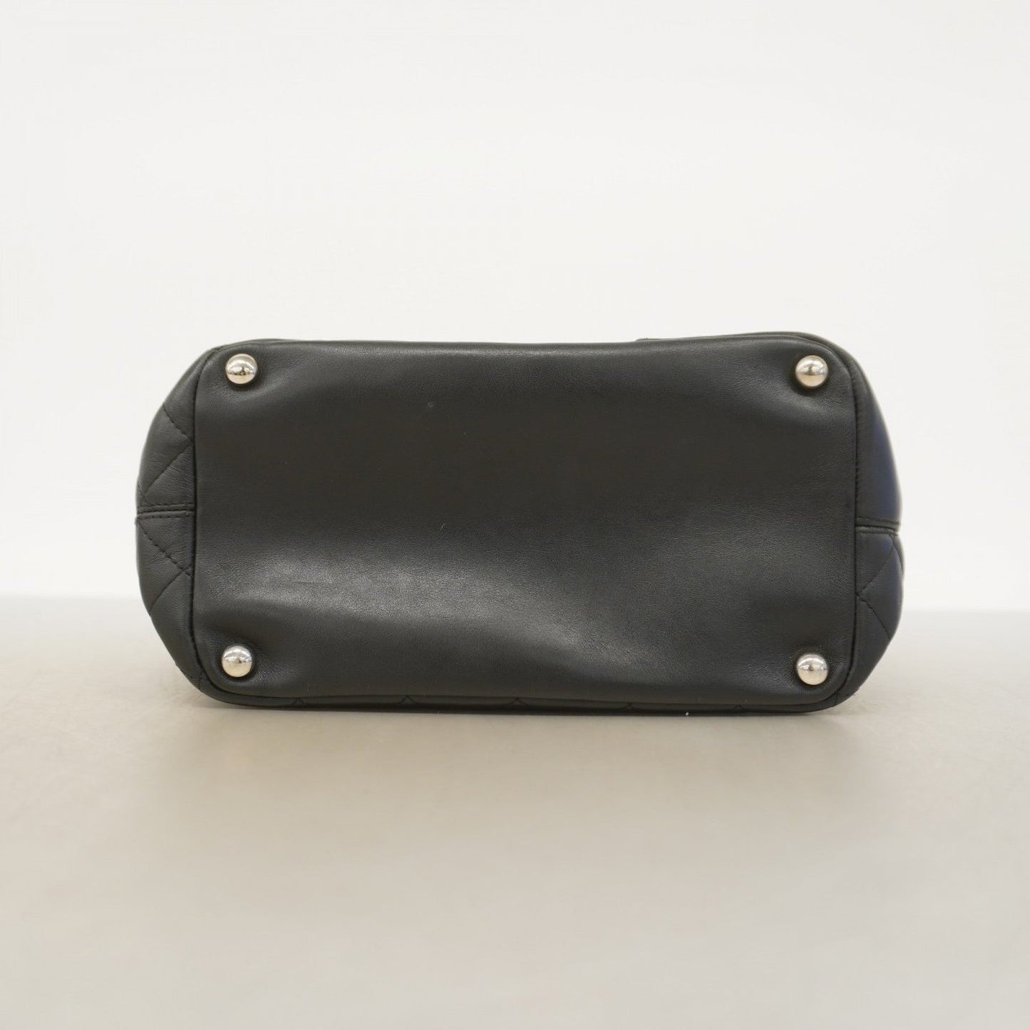 Chanel Black Leather Tote Bag