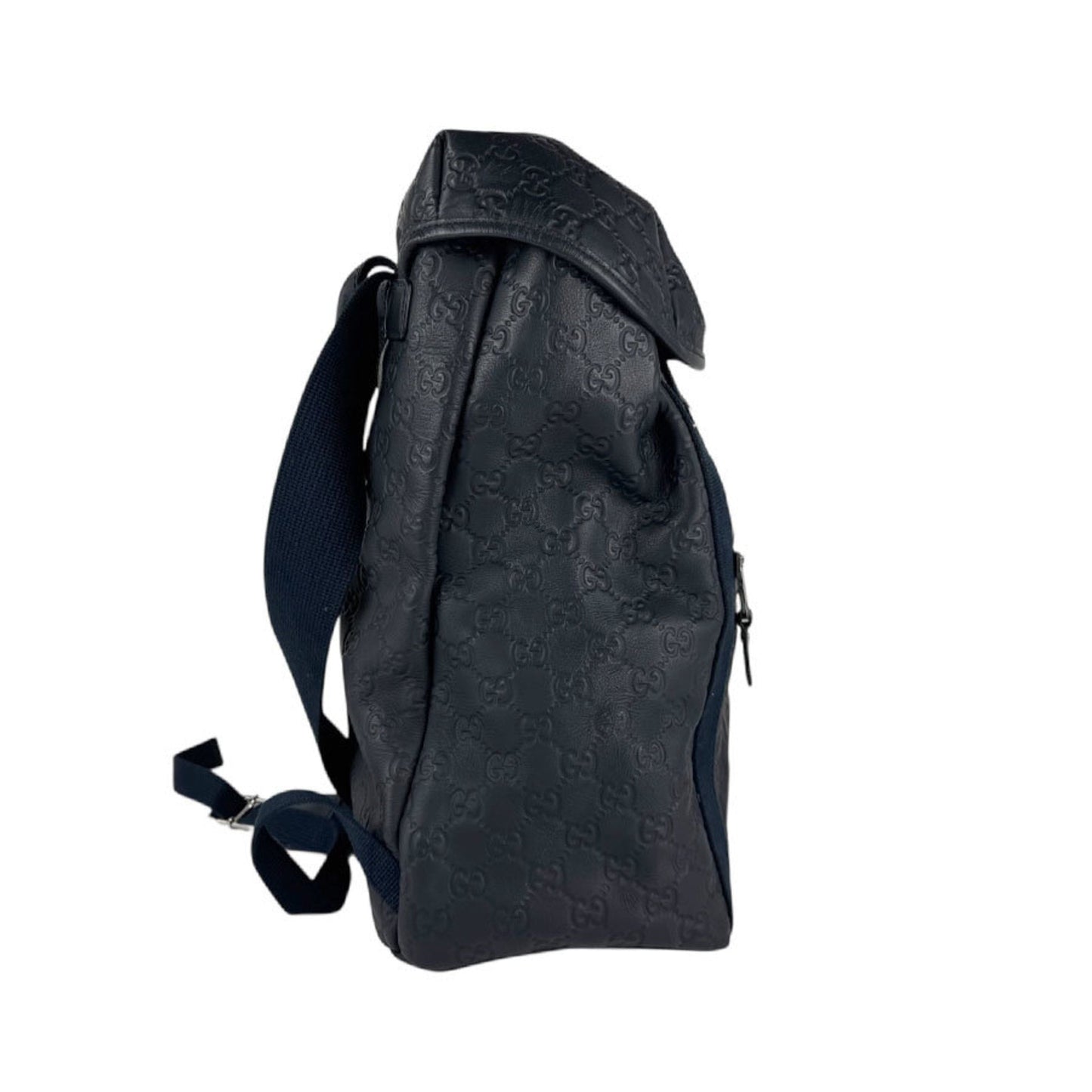 Gucci Navy Leather Backpack