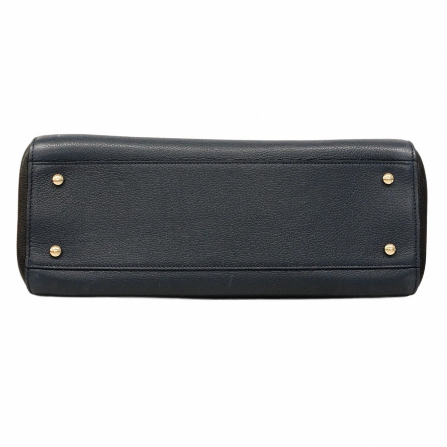 Chanel Black Navy Leather Tote Bag