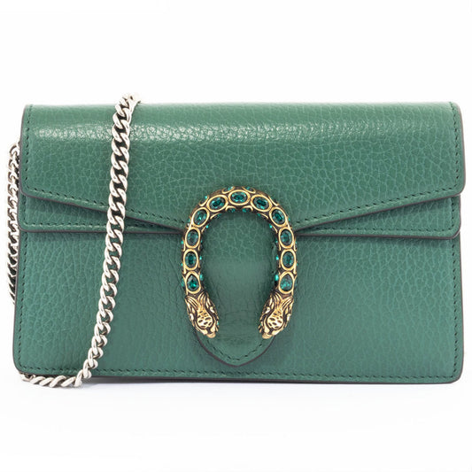 Gucci Green Leather Shoulder Bag