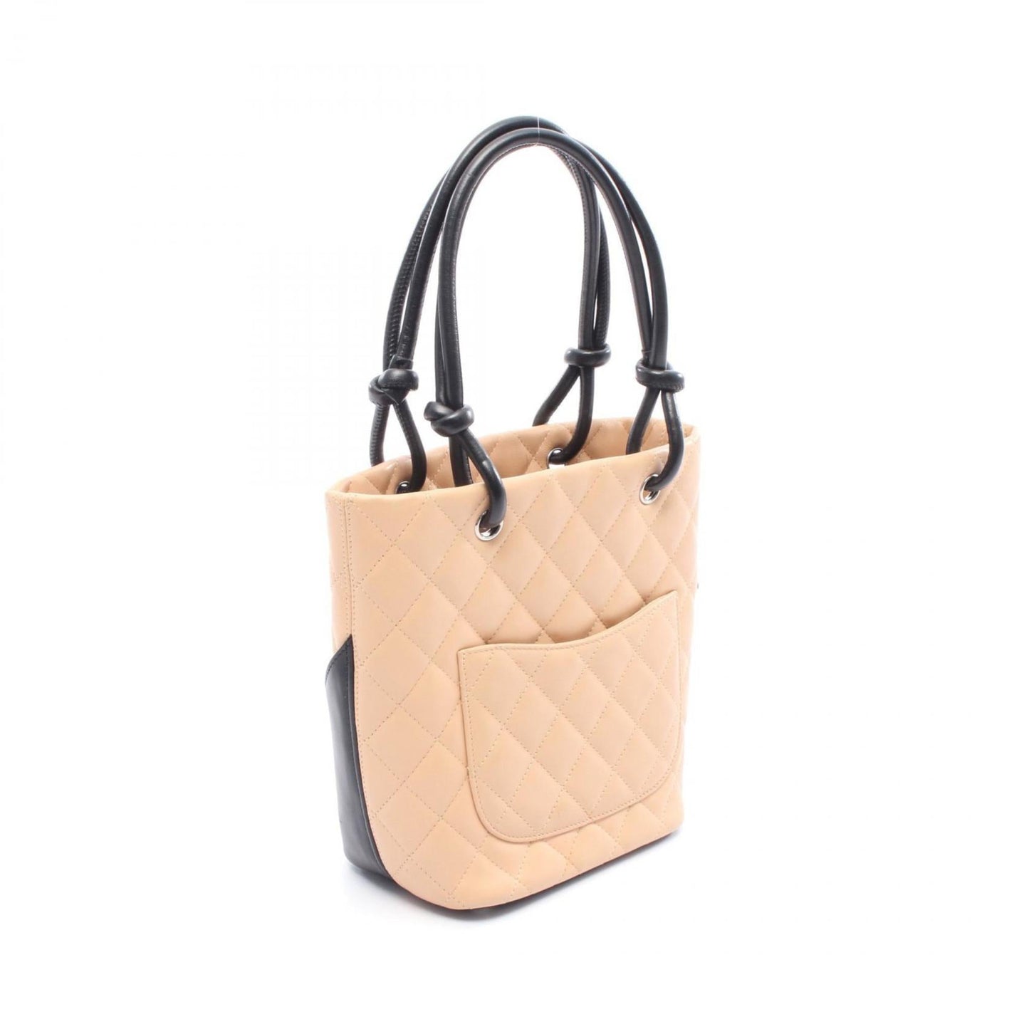 Chanel Black Pink Leather Tote Bag