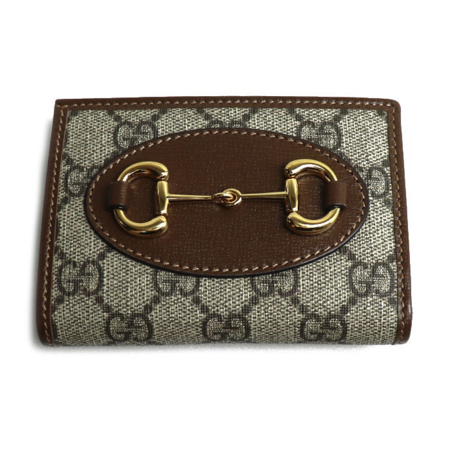 Gucci Beige Gg Supreme Leather Wallet (Bi-Fold)