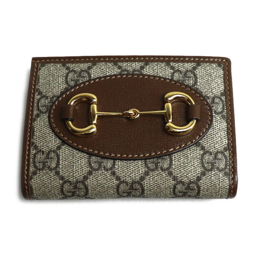 Gucci Beige Gg Supreme Leather Wallet (Bi-Fold)