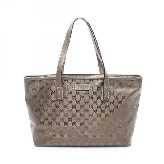 Gucci Brown Pvc Leather Tote Bag