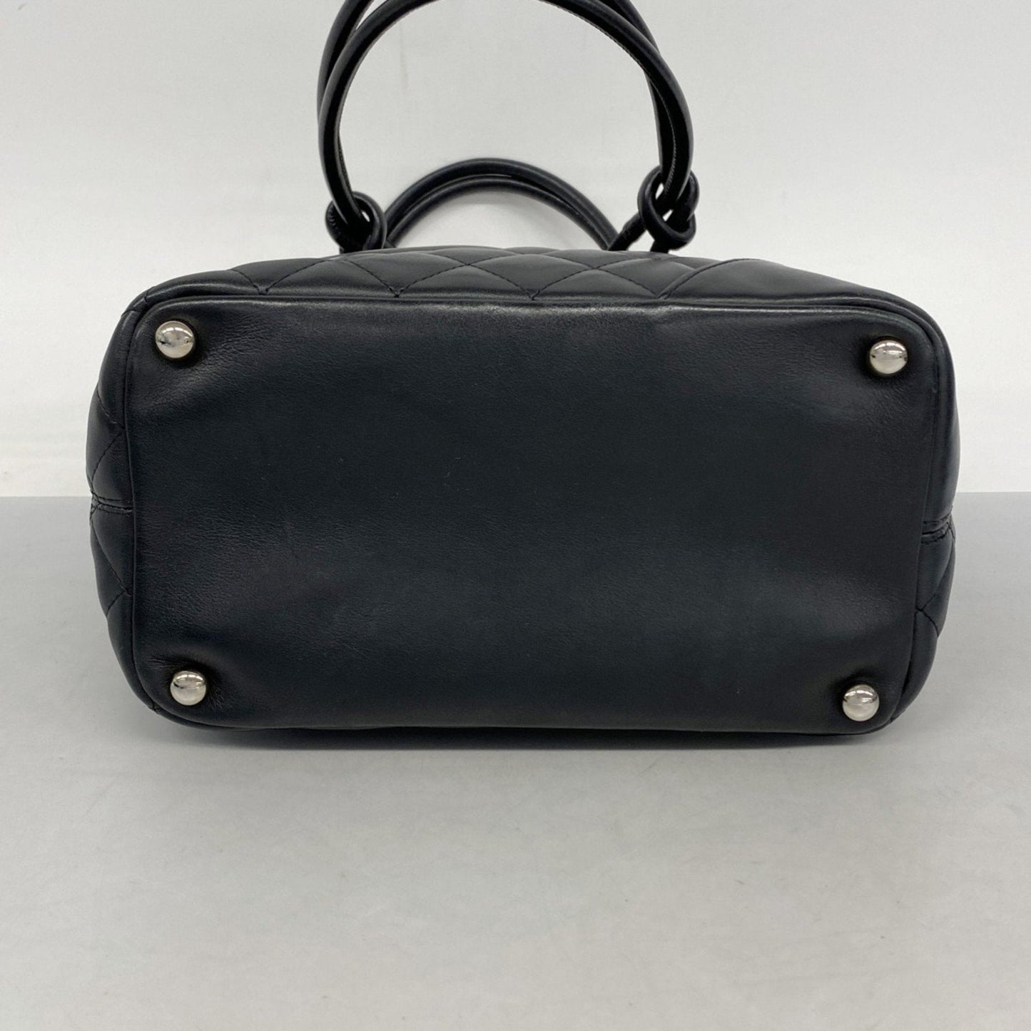 Chanel Black Leather Tote Bag