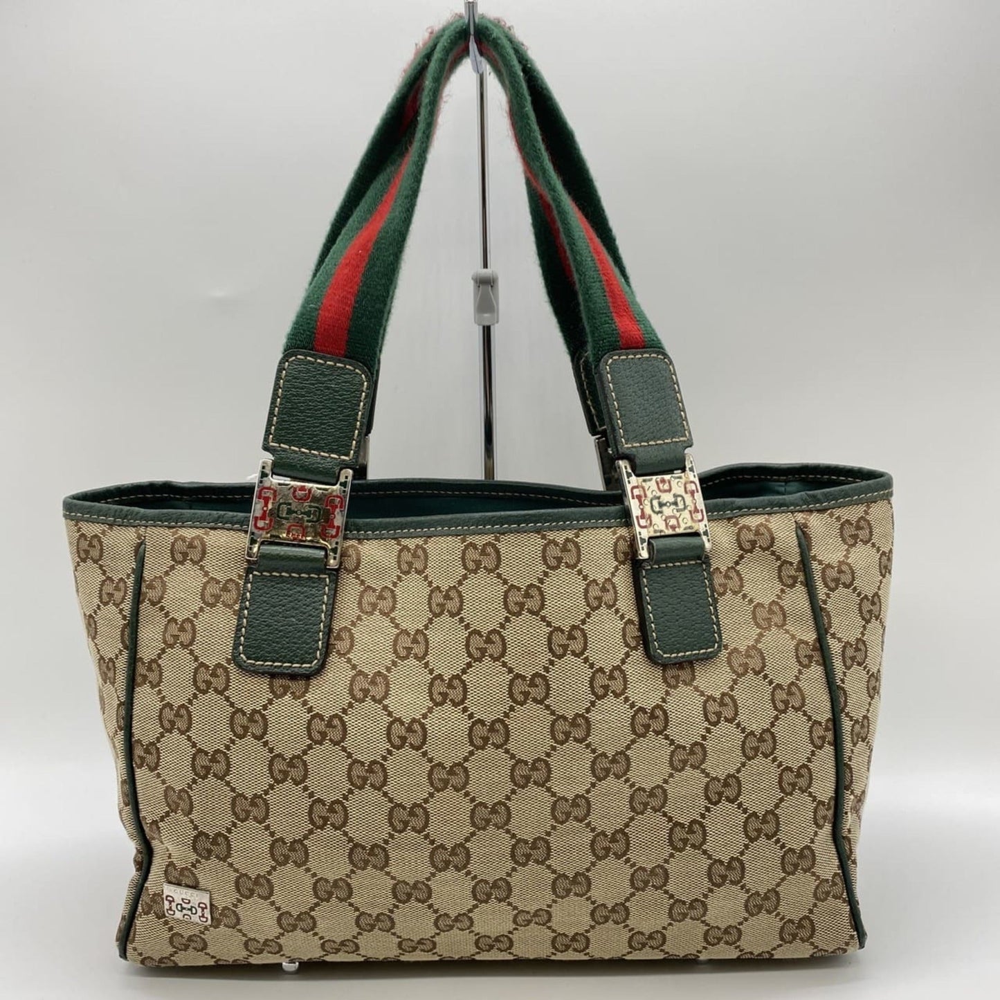 Gucci Beige Gg Canvas Tote Bag